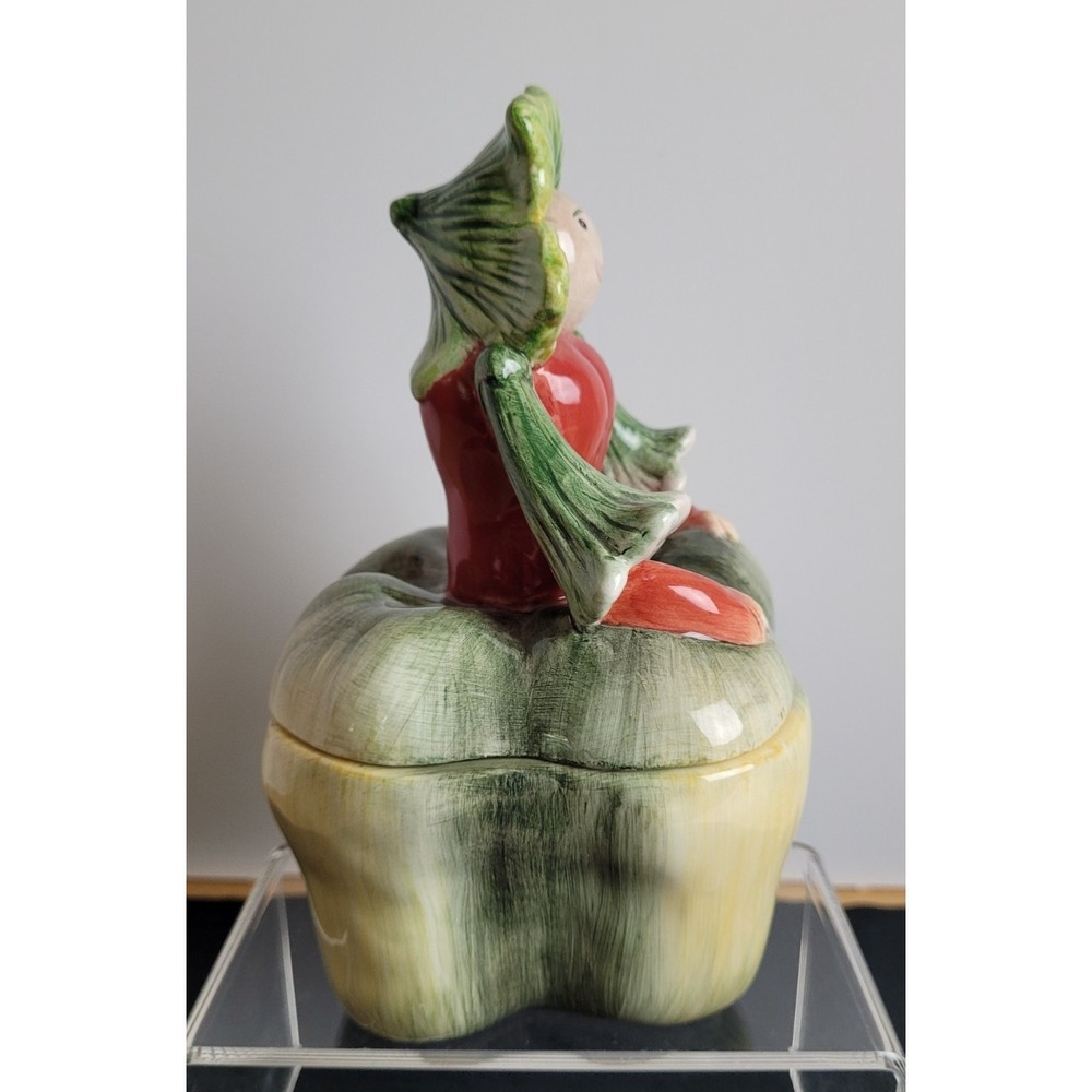 Vintage Kaldun & Bogle -Radish/Turnip/Green Pepper Anthropomorphic Covered Dish - Picture 2 of 9